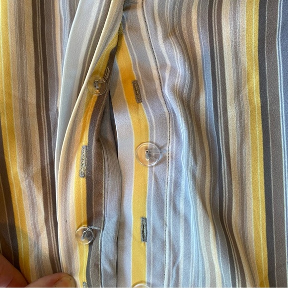 Wayward Fancies Eshakti Striped Chiffon Women’s Maxi Dress Pockets Wedding 4X - Picture 3 of 9